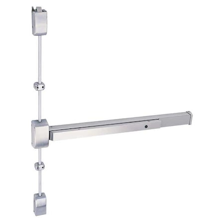 Cal-Royal Surface Vertical Rod Exit Device, 36 x 84 Inch, Exit Only, Aluminum, Right Hand Reverse RHR 2260V3684-RHR-ALUM